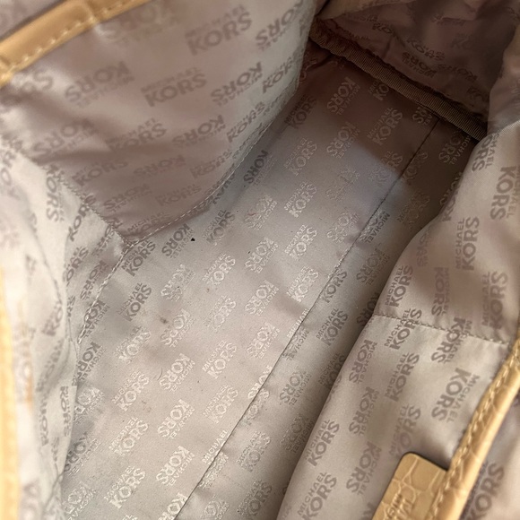 Michael Kors Crocodile Embossed Satchel Handbag. Michael Kors - Picture 10 of 12